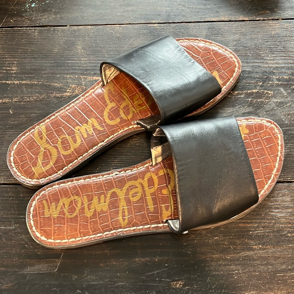 Sam Edelman black sandals, size 7.5. Barley worn
